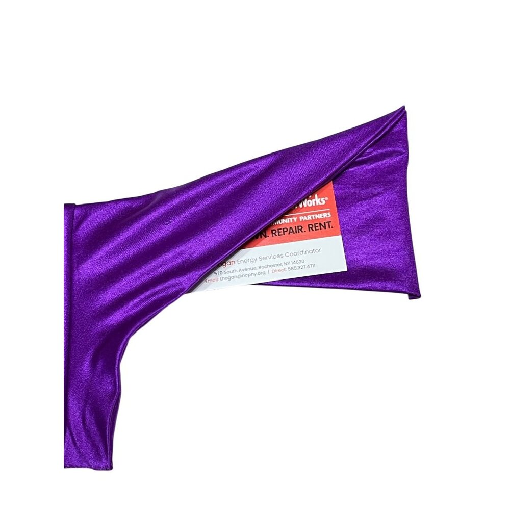 BodyZone Bundle Metallic Super Micro Shorts Shiny Spandex One Size Blue & Purple - Picture 12 of 15